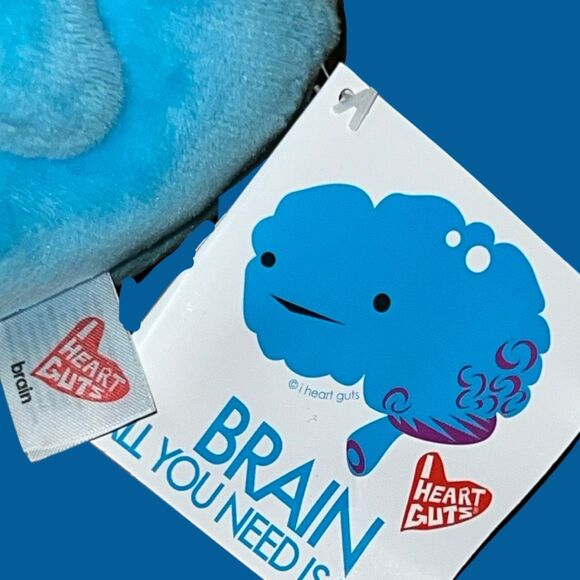 NWT I Heart Guts Brain All You Need Is Lobe Stuffed Plush Anatomy Toy STEM 11” - Picture 7 of 7
